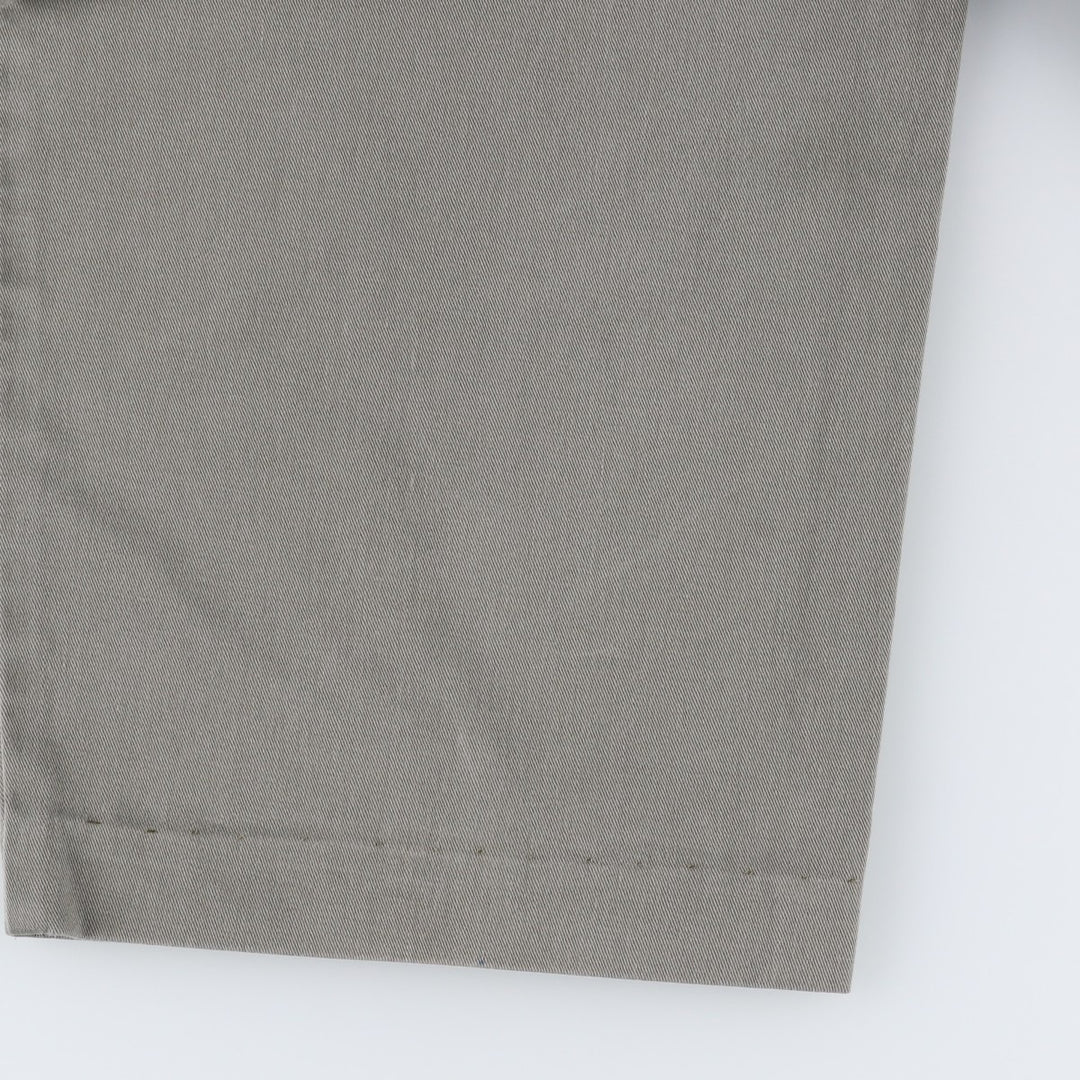 Ralph Lauren POLO by Ralph Lauren ANDREW PANT, two-pleat chino pants, men's, W35 equivalent cotton gray type Vintage Second Hand