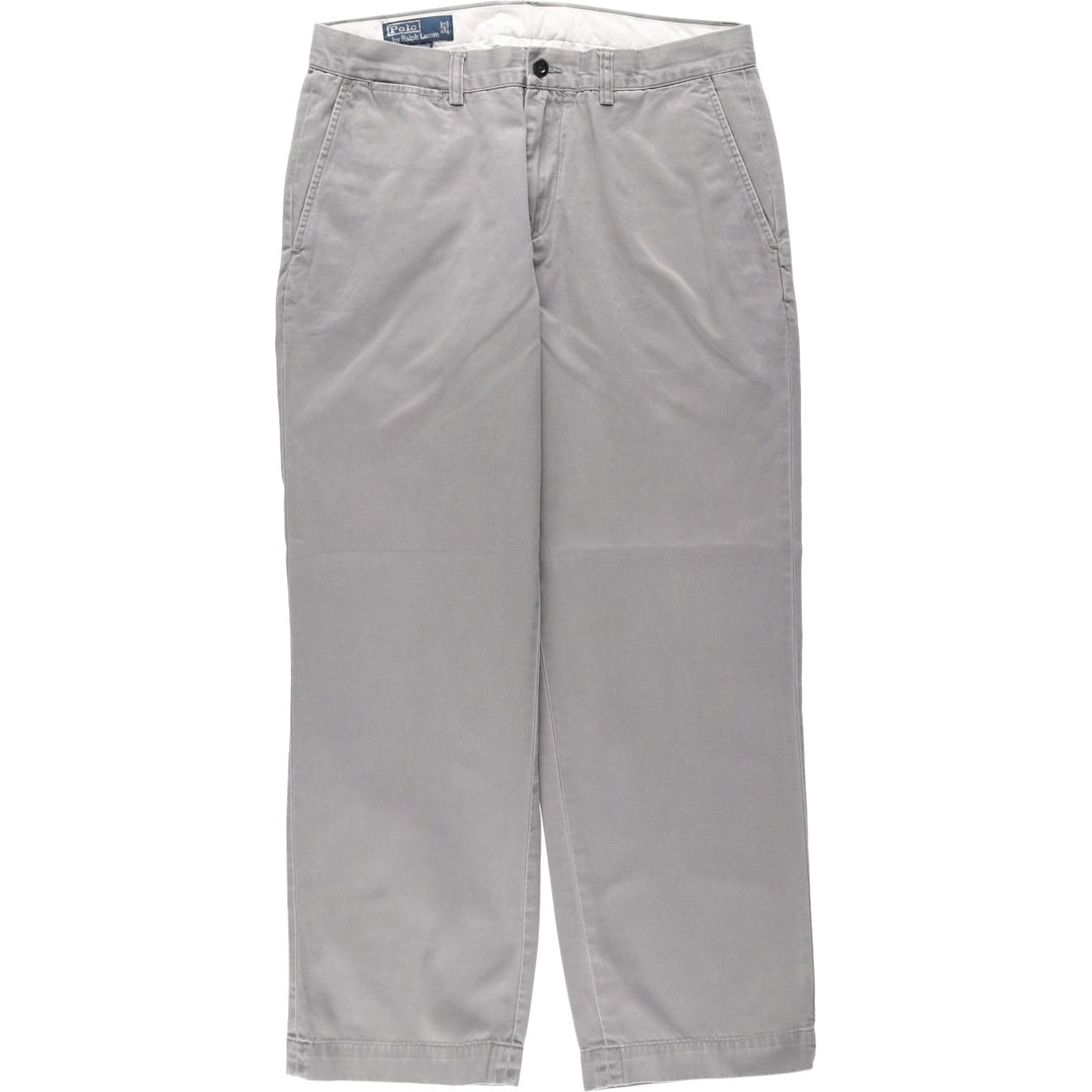 Ralph Lauren POLO by Ralph Lauren PRESTON PANT, Men's Chino Pants, Size W33 cotton gray type Vintage Second Hand