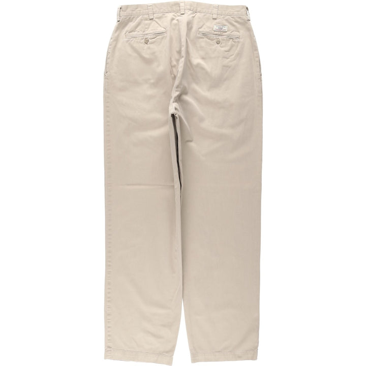 Ralph Lauren POLO by Ralph Lauren ANDREW PANT Two-pleat chino pants for men, equivalent to W33 cotton Beige type Vintage Second Hand