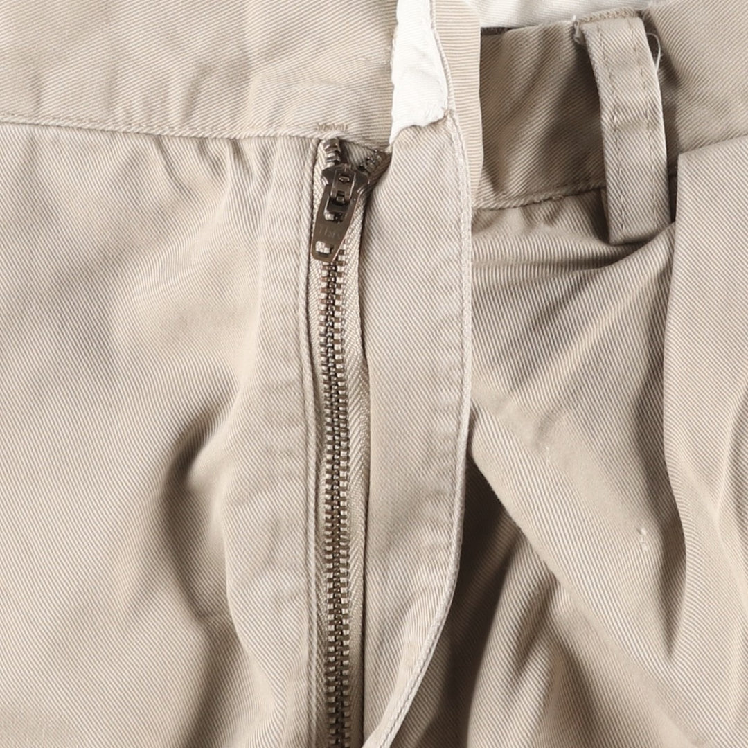 Ralph Lauren POLO by Ralph Lauren ANDREW PANT Two-pleat chino pants for men, equivalent to W33 cotton Beige type Vintage Second Hand