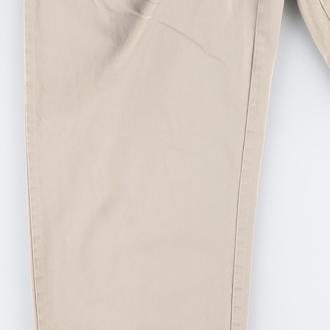 Ralph Lauren POLO by Ralph Lauren ANDREW PANT Two-pleat chino pants for men, equivalent to W33 cotton Beige type Vintage Second Hand