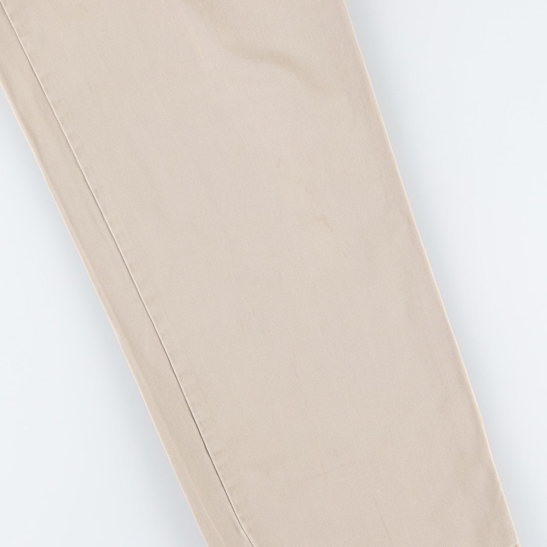Ralph Lauren POLO by Ralph Lauren ANDREW PANT Two-pleat chino pants for men, equivalent to W33 cotton Beige type Vintage Second Hand