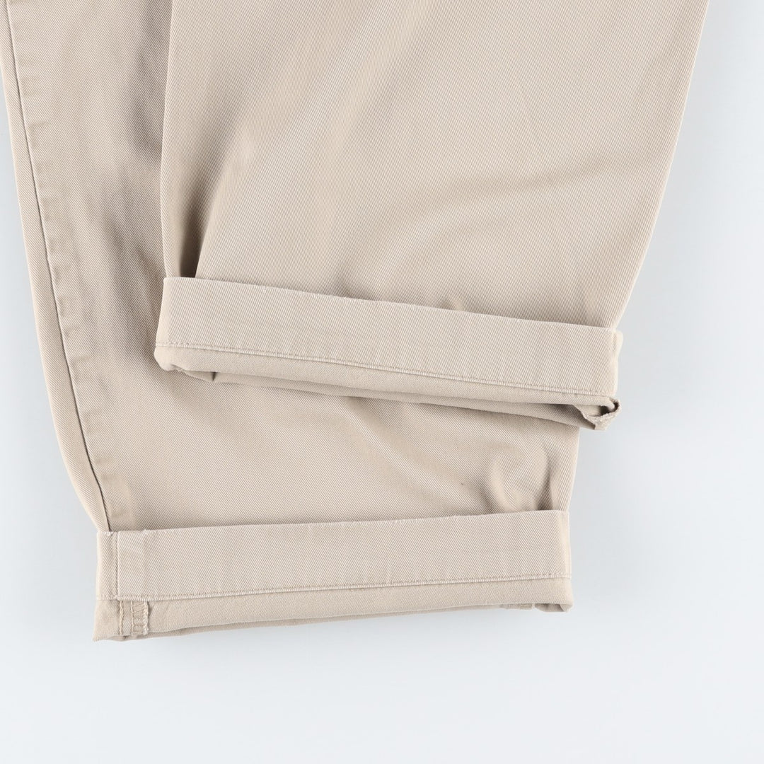Ralph Lauren POLO by Ralph Lauren ANDREW PANT Two-pleat chino pants for men, equivalent to W33 cotton Beige type Vintage Second Hand