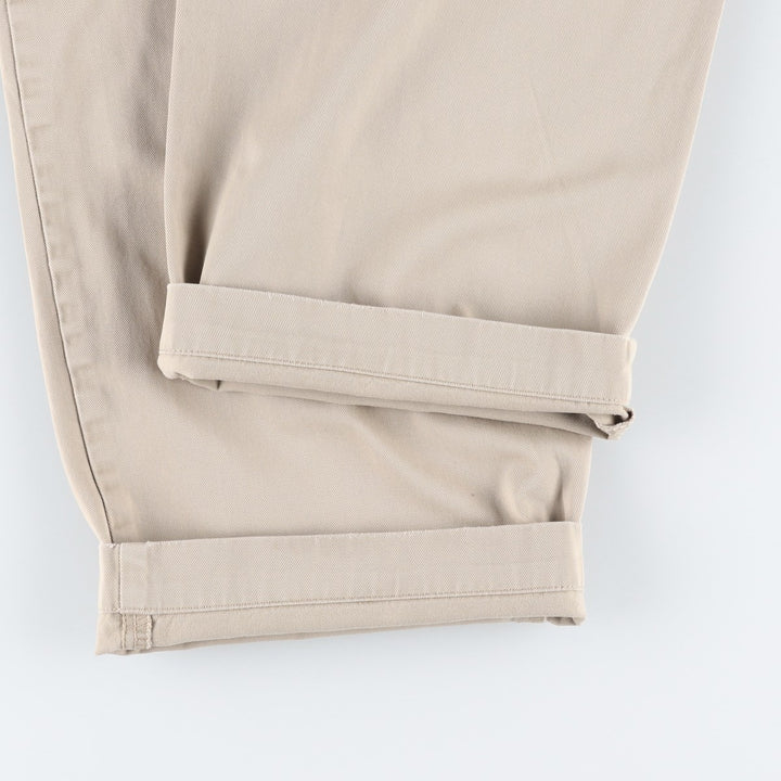 Ralph Lauren POLO by Ralph Lauren ANDREW PANT Two-pleat chino pants for men, equivalent to W33 cotton Beige type Vintage Second Hand