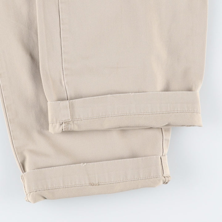 Ralph Lauren POLO by Ralph Lauren ANDREW PANT Two-pleat chino pants for men, equivalent to W33 cotton Beige type Vintage Second Hand