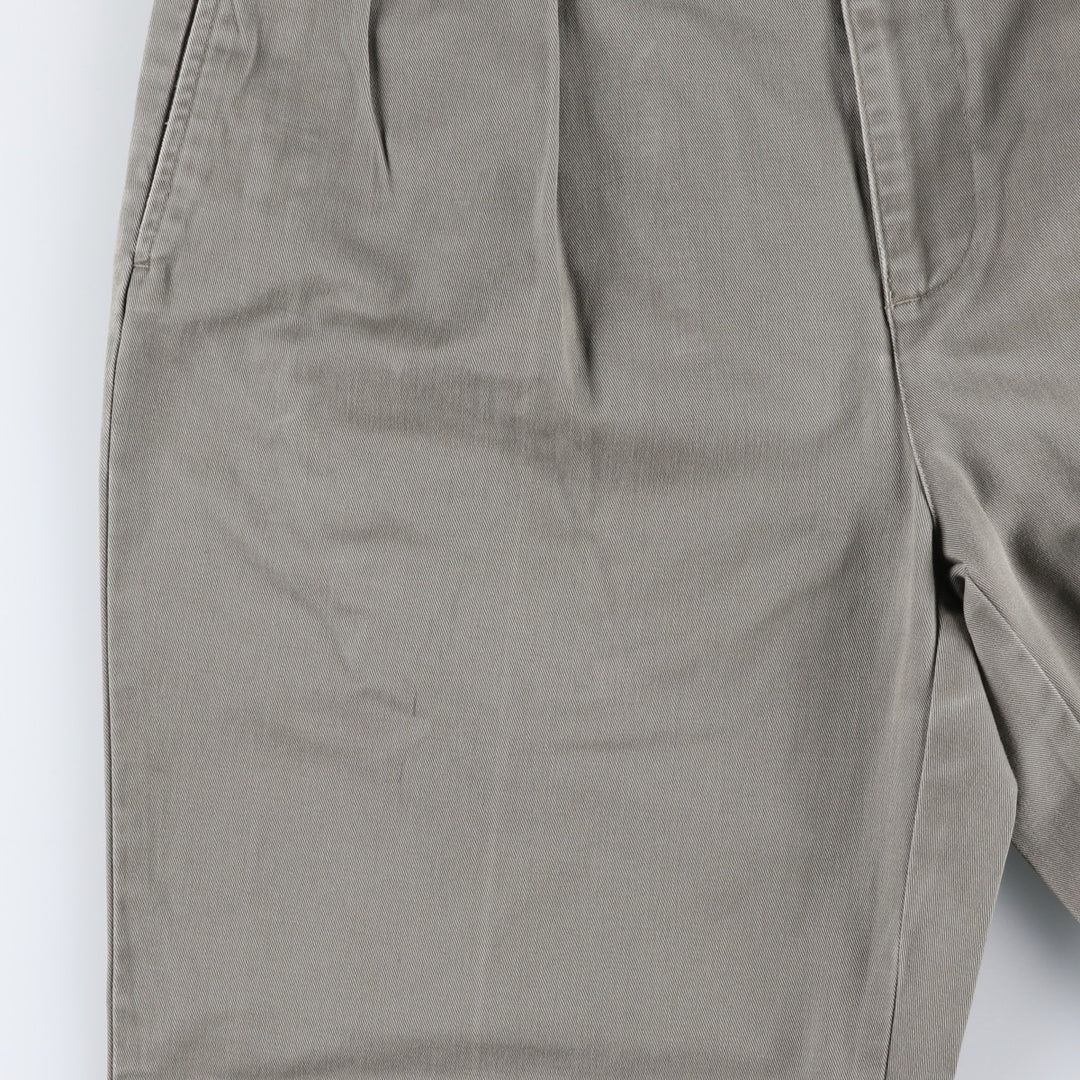 Ralph Lauren POLO by Ralph Lauren ANDREW PANT Two-pleat chino pants for men, equivalent to W33 cotton gray type Vintage Second Hand