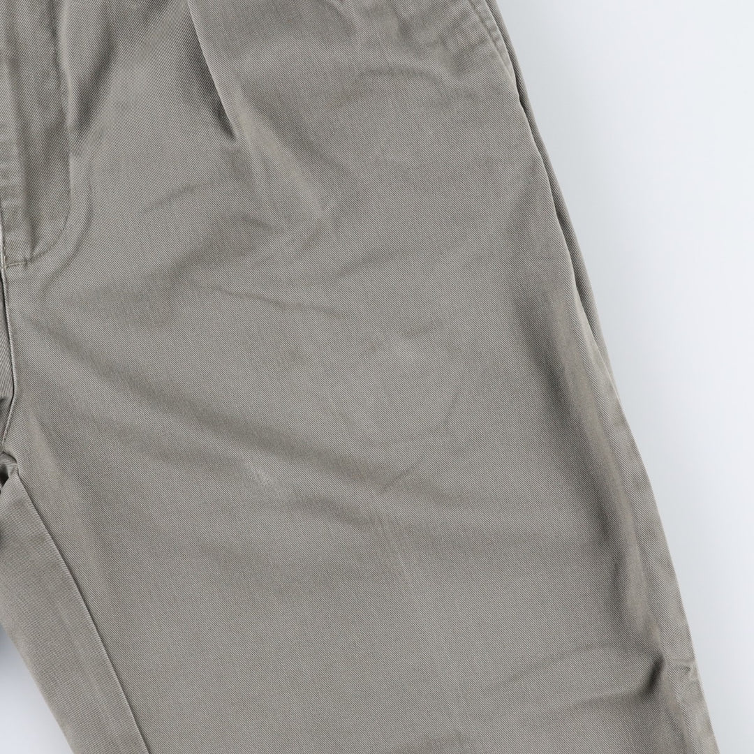 Ralph Lauren POLO by Ralph Lauren ANDREW PANT Two-pleat chino pants for men, equivalent to W33 cotton gray type Vintage Second Hand