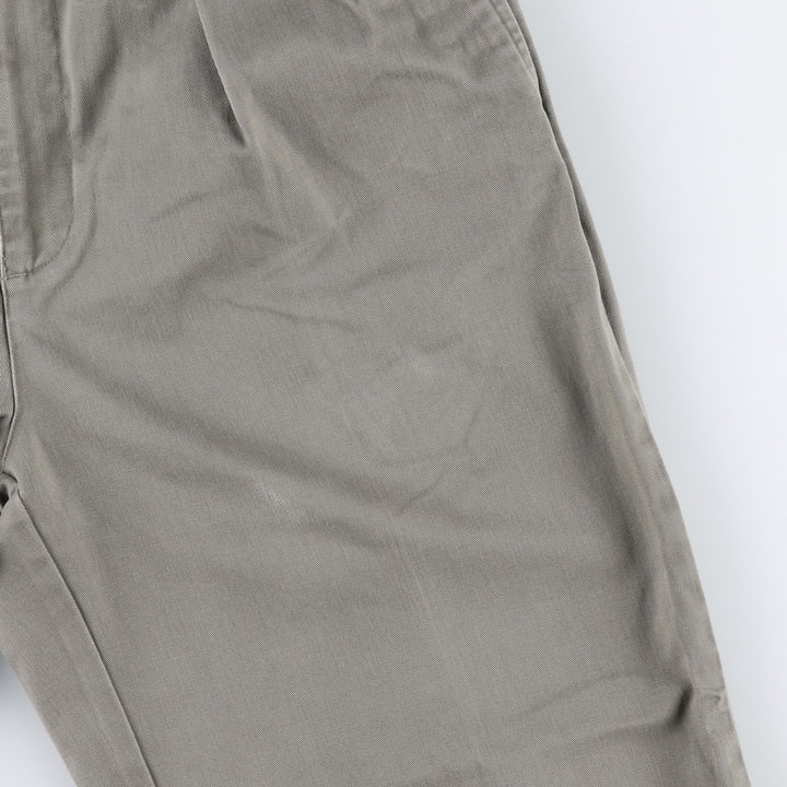Ralph Lauren POLO by Ralph Lauren ANDREW PANT Two-pleat chino pants for men, equivalent to W33 cotton gray type Vintage Second Hand