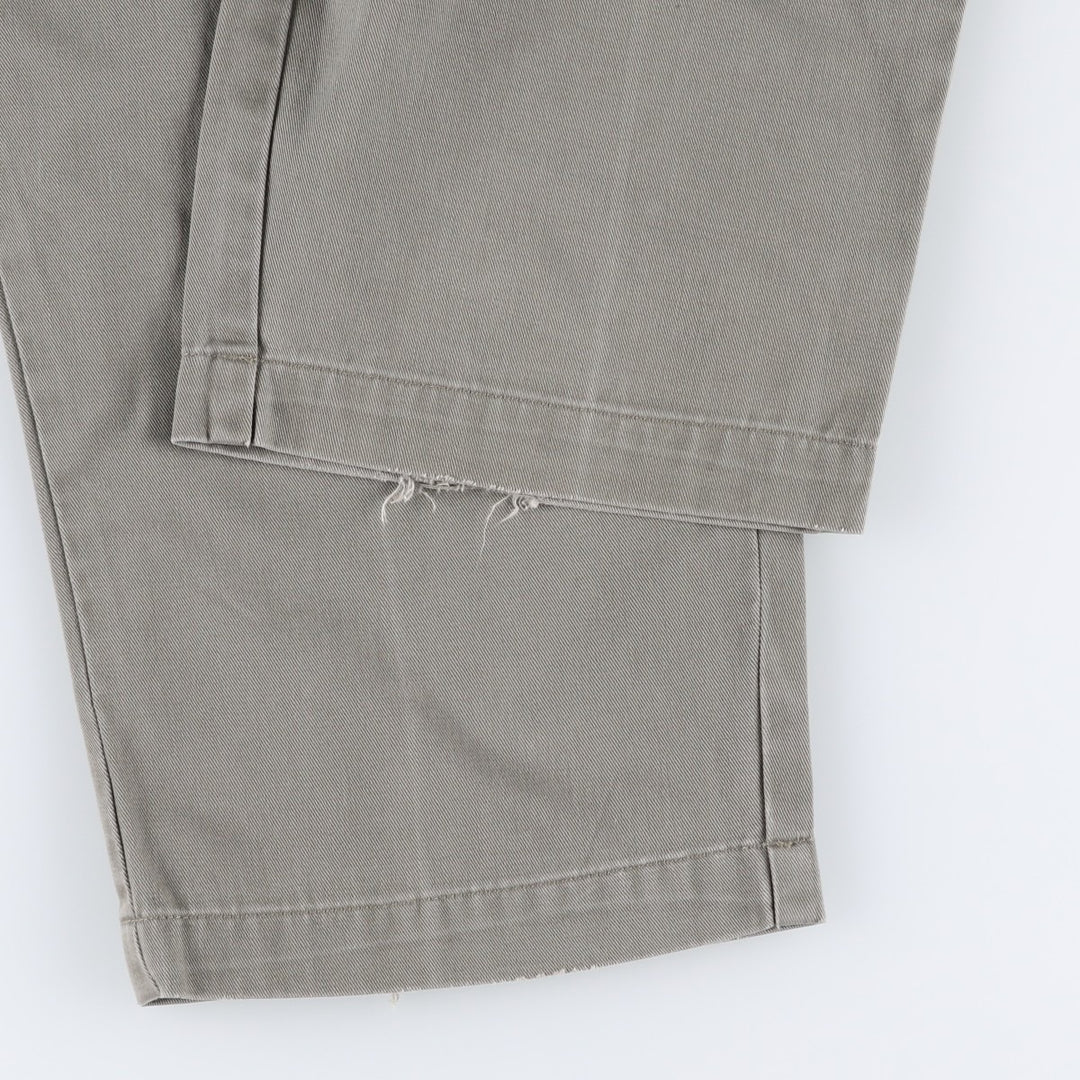 Ralph Lauren POLO by Ralph Lauren ANDREW PANT Two-pleat chino pants for men, equivalent to W33 cotton gray type Vintage Second Hand