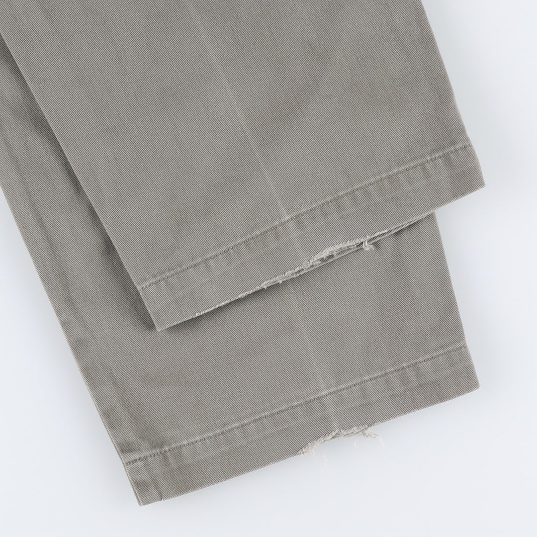 Ralph Lauren POLO by Ralph Lauren ANDREW PANT Two-pleat chino pants for men, equivalent to W33 cotton gray type Vintage Second Hand