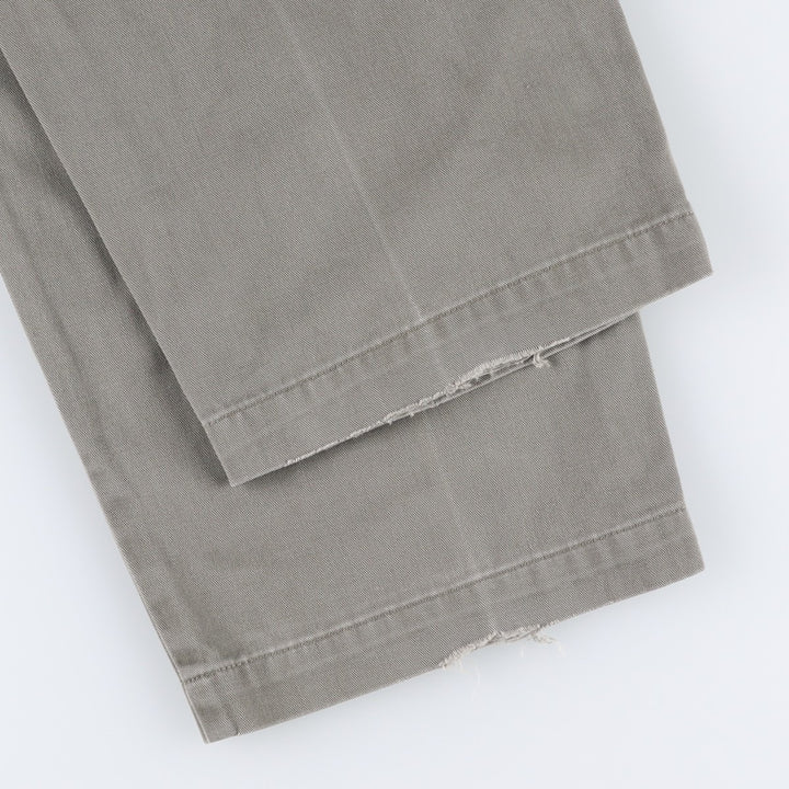 Ralph Lauren POLO by Ralph Lauren ANDREW PANT Two-pleat chino pants for men, equivalent to W33 cotton gray type Vintage Second Hand