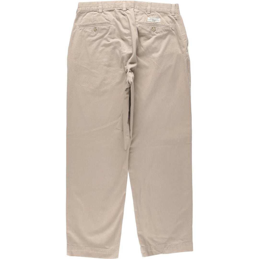 Ralph Lauren POLO by Ralph Lauren PROSPECT PANT Chino pants for men, equivalent to w34 cotton Beige type Vintage Second Hand