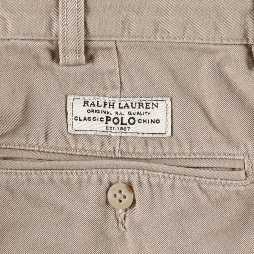 Ralph Lauren POLO by Ralph Lauren PROSPECT PANT Chino pants for men, equivalent to w34 cotton Beige type Vintage Second Hand