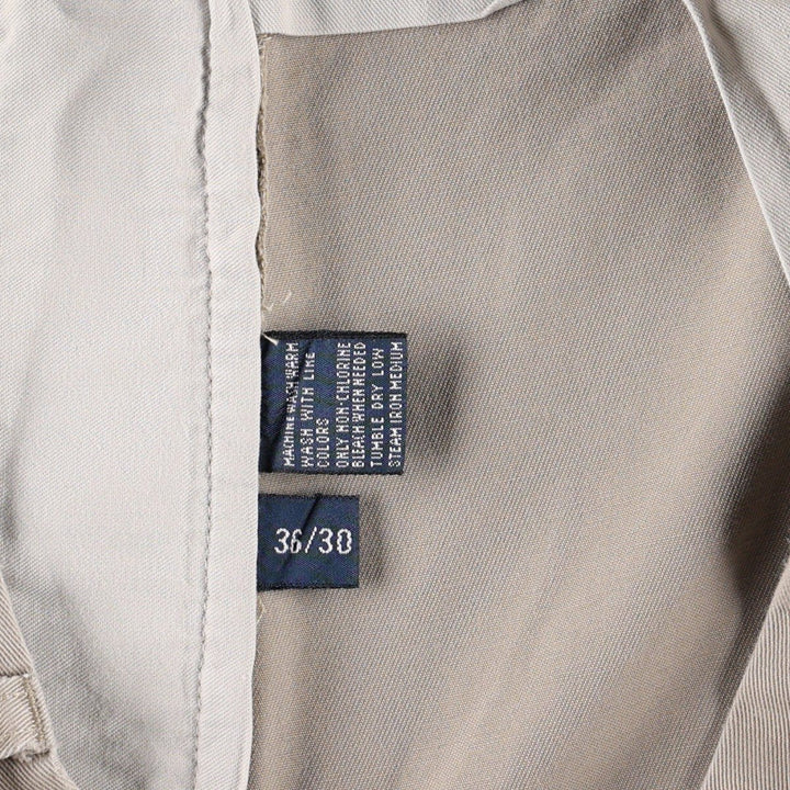 Ralph Lauren POLO by Ralph Lauren ANDREW PANT Two-pleat chino pants for men, equivalent to w36 cotton Beige type Vintage Second Hand