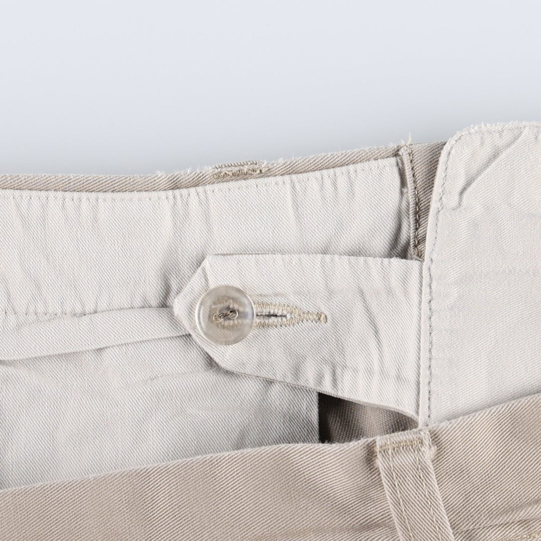 Ralph Lauren POLO by Ralph Lauren ANDREW PANT Two-pleat chino pants for men, equivalent to w36 cotton Beige type Vintage Second Hand