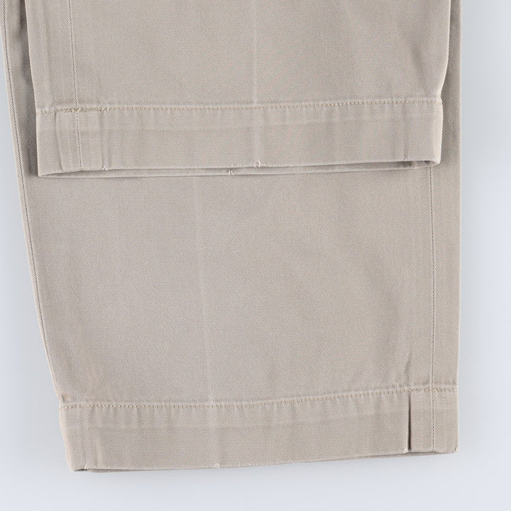 Ralph Lauren POLO by Ralph Lauren ANDREW PANT Two-pleat chino pants for men, equivalent to w36 cotton Beige type Vintage Second Hand