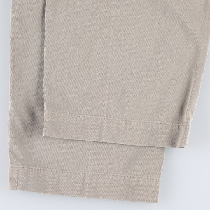 Ralph Lauren POLO by Ralph Lauren ANDREW PANT Two-pleat chino pants for men, equivalent to w36 cotton Beige type Vintage Second Hand