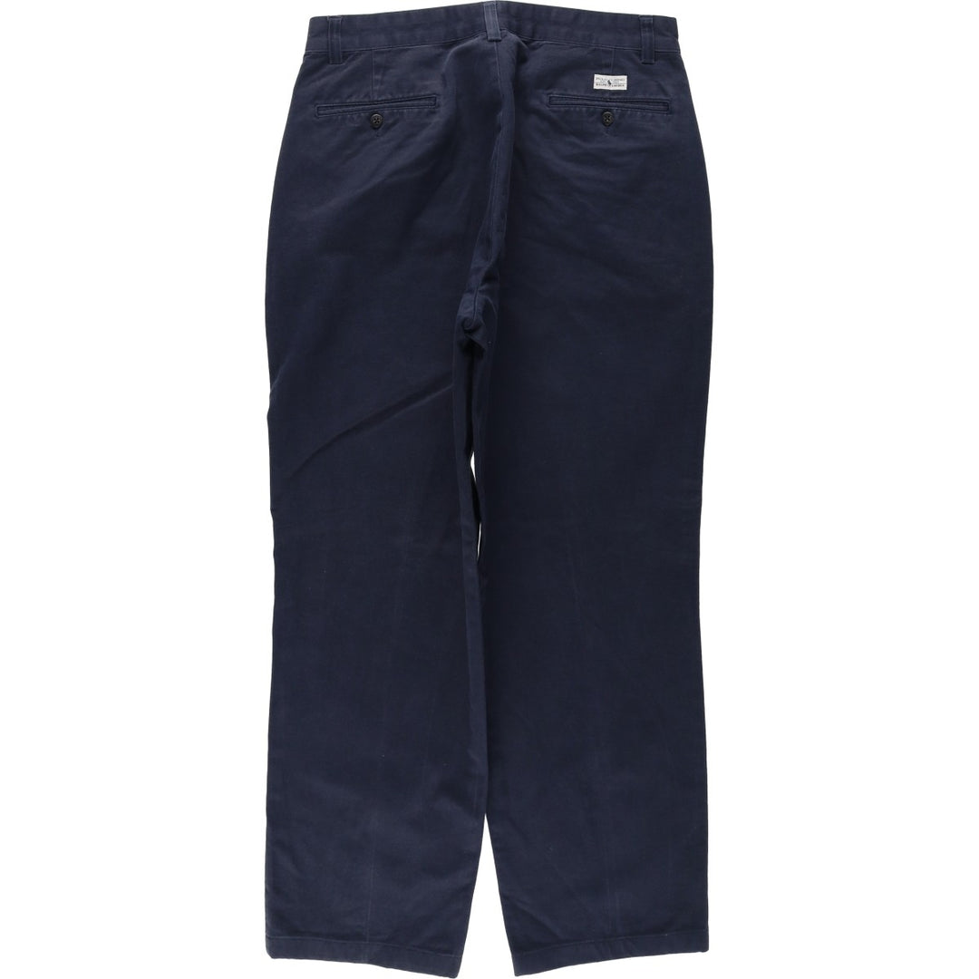 Ralph Lauren Polo Ralph Lauren GORDON PANT Chino Pants Men's W33 equivalent cotton navy blue type Vintage Second Hand