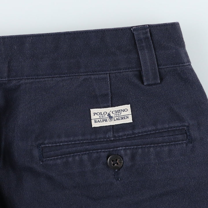 Ralph Lauren Polo Ralph Lauren GORDON PANT Chino Pants Men's W33 equivalent cotton navy blue type Vintage Second Hand