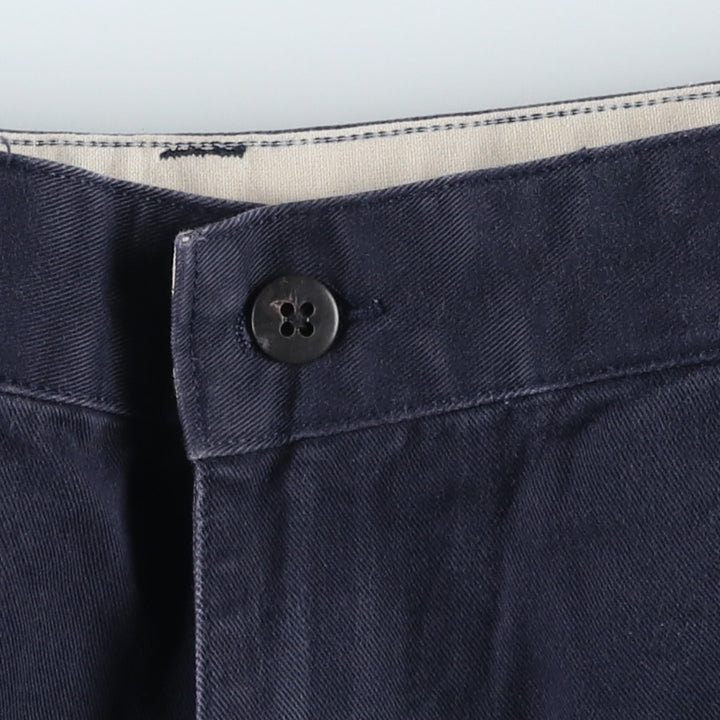 Ralph Lauren Polo Ralph Lauren GORDON PANT Chino Pants Men's W33 equivalent cotton navy blue type Vintage Second Hand