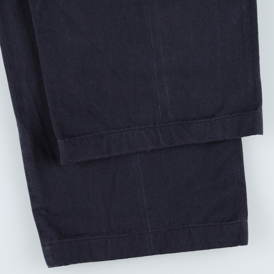 Ralph Lauren Polo Ralph Lauren GORDON PANT Chino Pants Men's W33 equivalent cotton navy blue type Vintage Second Hand