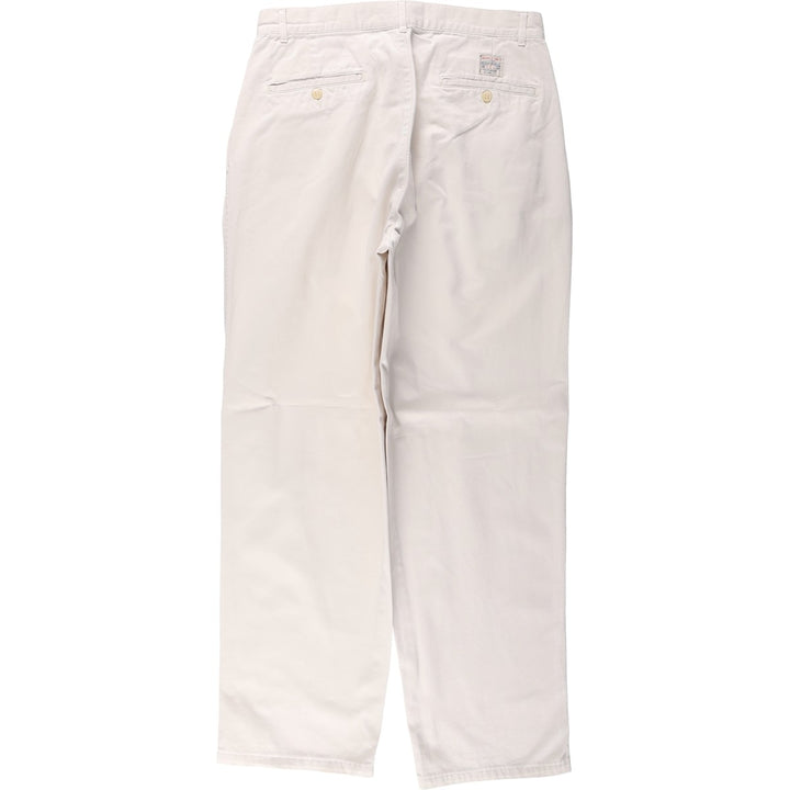 Ralph Lauren Polo by Ralph Lauren Two-Pleat Chino Pants, Men's Size W31 (approx.) cotton Beige type Vintage Second Hand