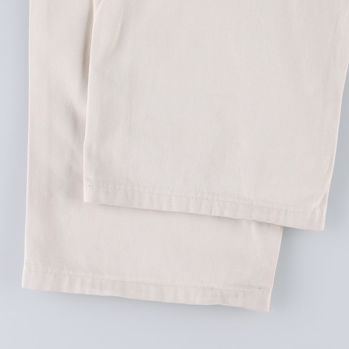 Ralph Lauren Polo by Ralph Lauren Two-Pleat Chino Pants, Men's Size W31 (approx.) cotton Beige type Vintage Second Hand