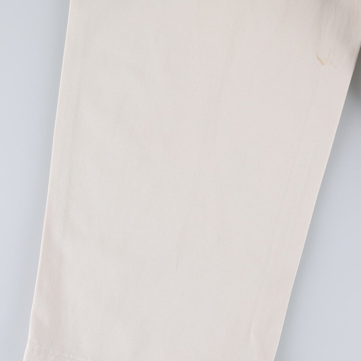 Ralph Lauren Polo by Ralph Lauren Two-Pleat Chino Pants, Men's Size W31 (approx.) cotton Beige type Vintage Second Hand