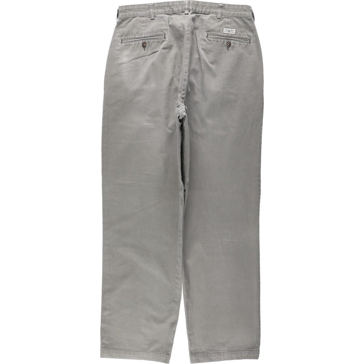 Ralph Lauren Polo Ralph Lauren ANDREW PANT Two-pleat Chino Pants Men's W34 equivalent Vintage cotton gray type Vintage Second Hand