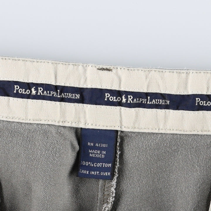 Ralph Lauren Polo Ralph Lauren ANDREW PANT Two-pleat Chino Pants Men's W34 equivalent Vintage cotton gray type Vintage Second Hand