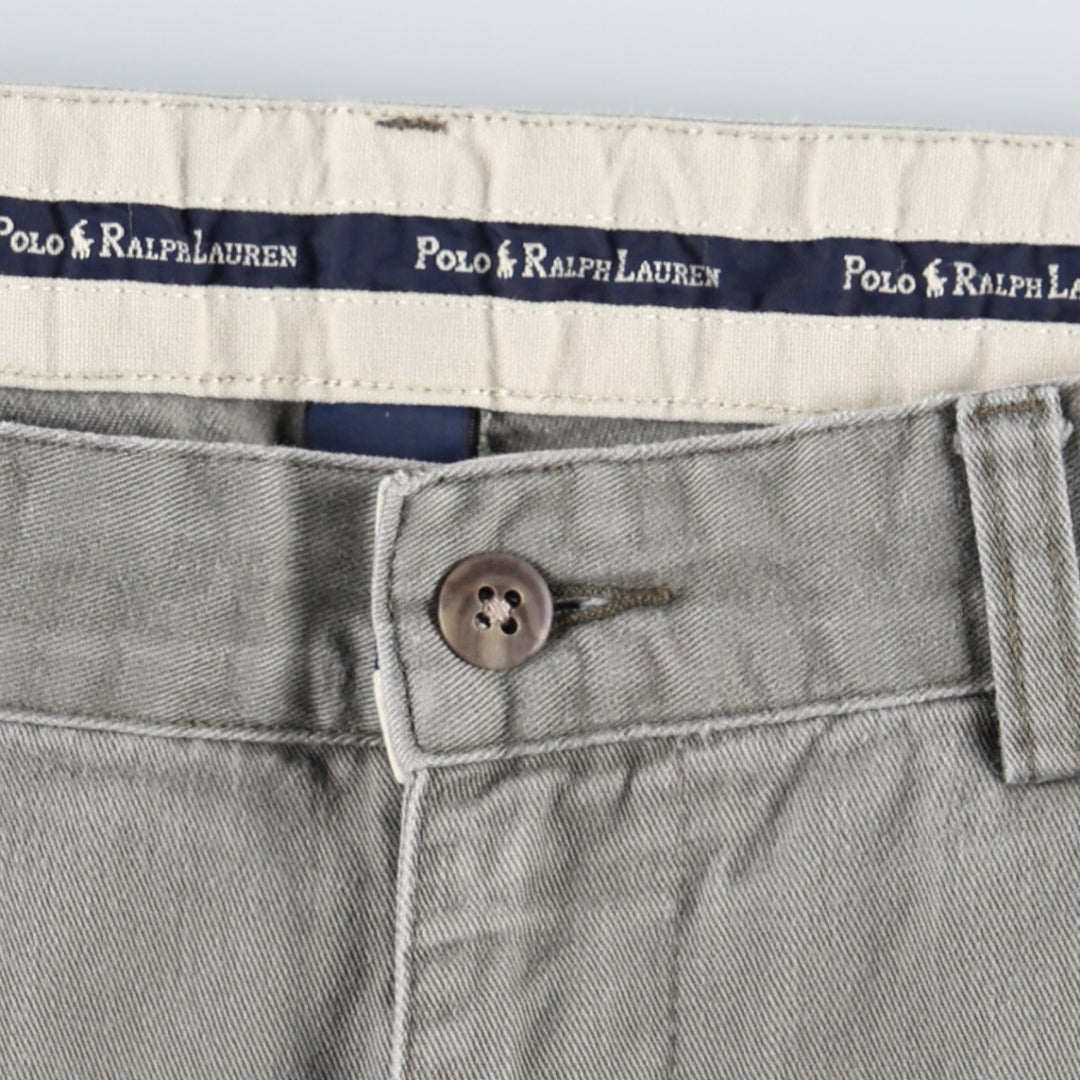 Ralph Lauren Polo Ralph Lauren ANDREW PANT Two-pleat Chino Pants Men's W34 equivalent Vintage cotton gray type Vintage Second Hand