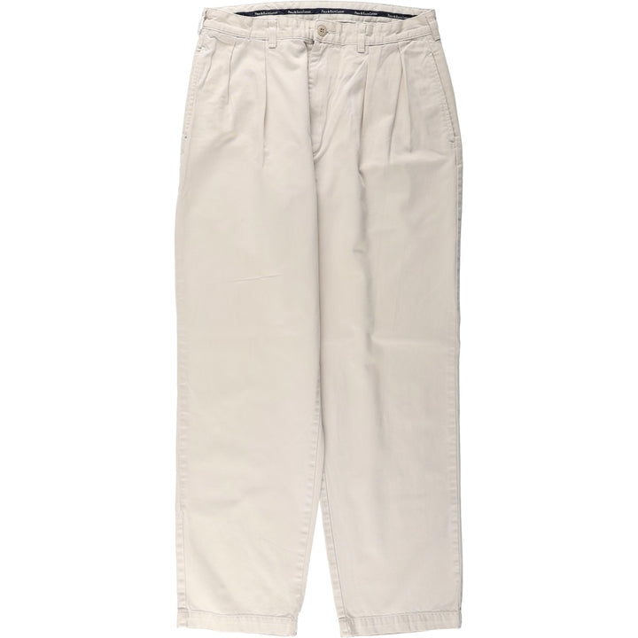 Ralph Lauren Polo Ralph Lauren Andrew Pant Two-pleat Chino Pants Men's Size W34 cotton Beige type Vintage Second Hand