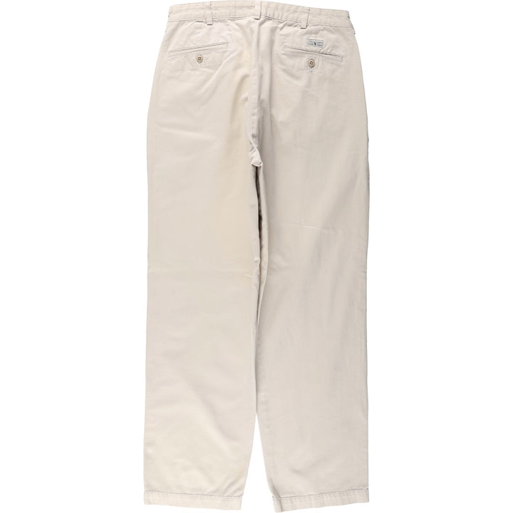 Ralph Lauren Polo Ralph Lauren Andrew Pant Two-pleat Chino Pants Men's Size W34 cotton Beige type Vintage Second Hand
