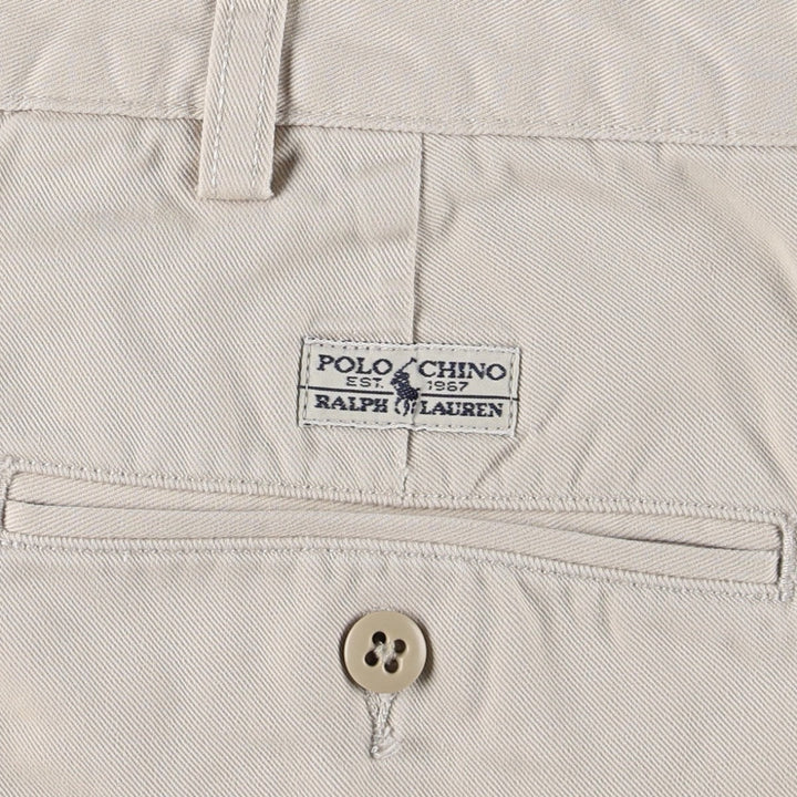 Ralph Lauren Polo Ralph Lauren Andrew Pant Two-pleat Chino Pants Men's Size W34 cotton Beige type Vintage Second Hand