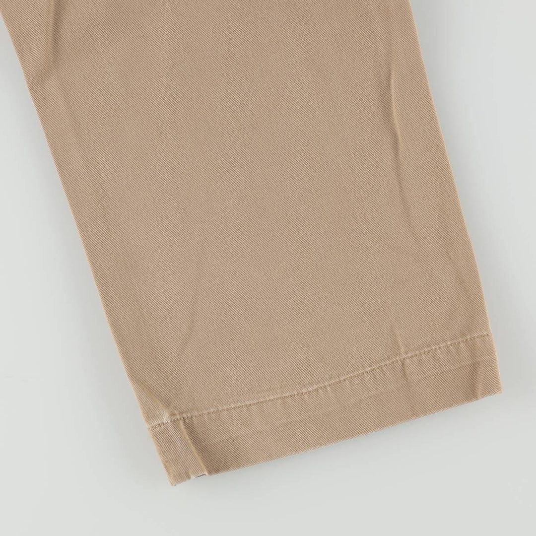 Ralph Lauren POLO by Ralph Lauren ETHAN PANT Two-pleat chino pants for men, size W36 cotton beige type brown Vintage Second Hand