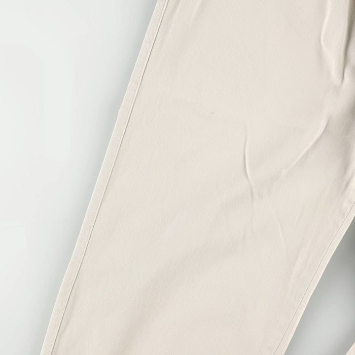 Ralph Lauren POLO by Ralph Lauren Two-pleat Chino Pants for Men, W33 equivalent cotton ivory Vintage Second Hand