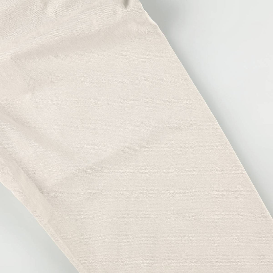 Ralph Lauren POLO by Ralph Lauren Two-pleat Chino Pants for Men, W33 equivalent cotton ivory Vintage Second Hand
