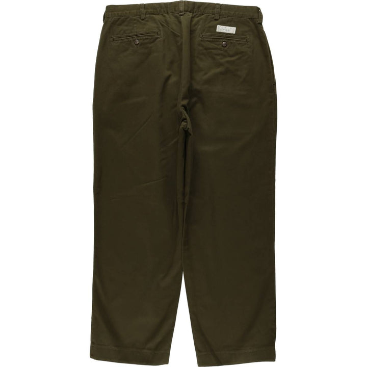 Ralph Lauren POLO by Ralph Lauren ANDREW PANT Two-pleat chino pants for men, equivalent to w37 cotton Khaki type Vintage Second Hand