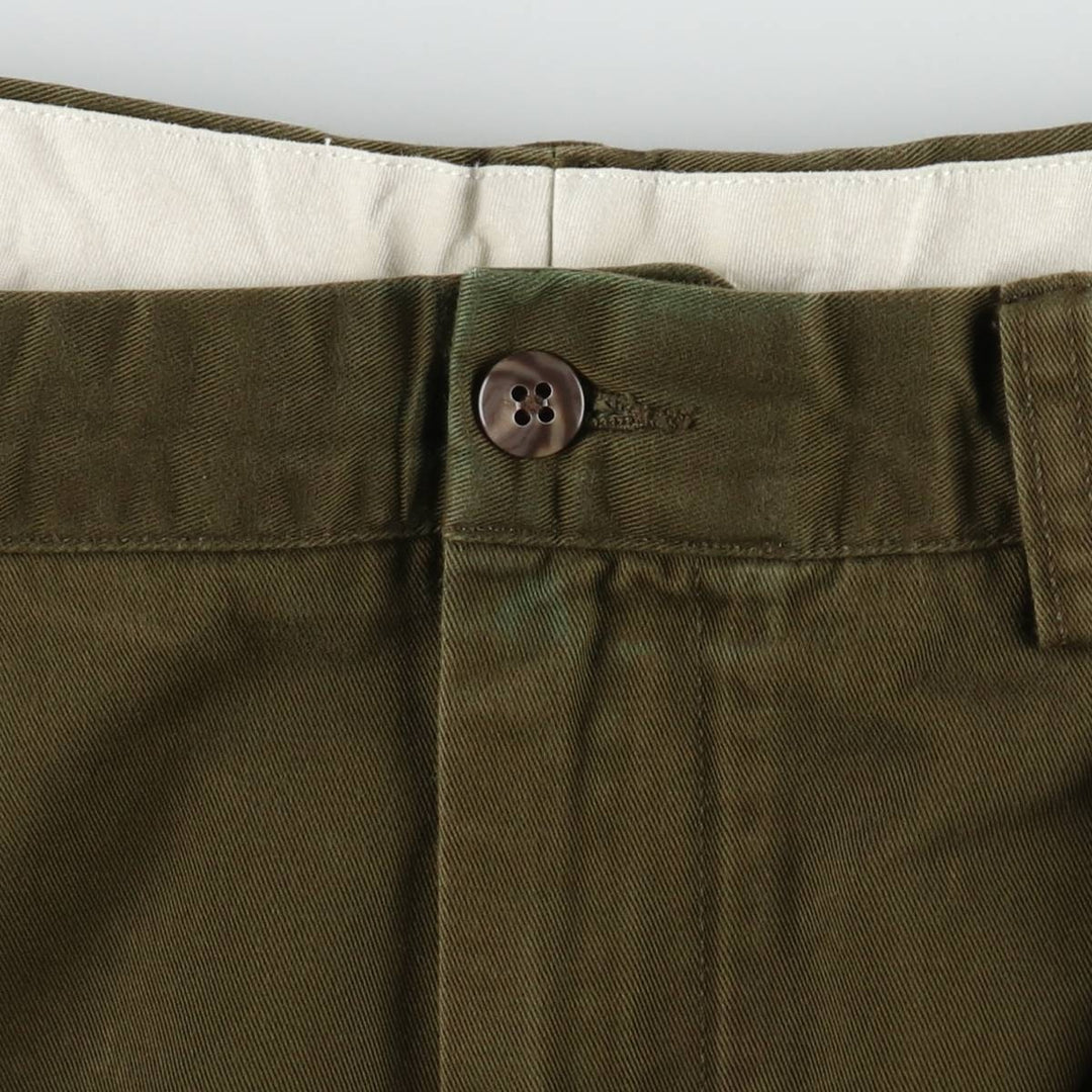 Ralph Lauren POLO by Ralph Lauren ANDREW PANT Two-pleat chino pants for men, equivalent to w37 cotton Khaki type Vintage Second Hand