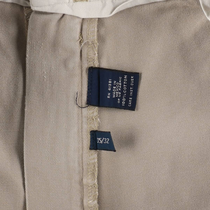 Ralph Lauren Polo Ralph Lauren Andrew Pant Two-pleat Chino Pants Men's Size W34 cotton Beige type Vintage Second Hand