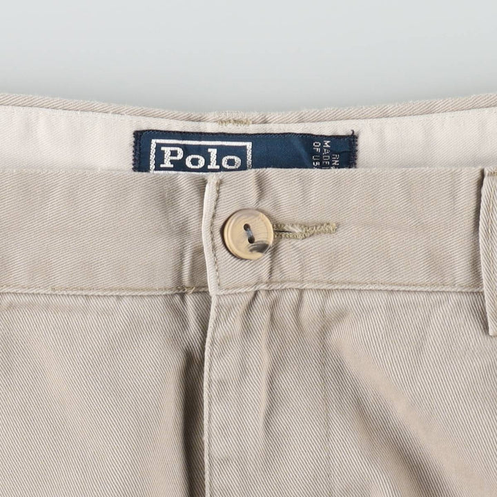 Ralph Lauren Polo Ralph Lauren Andrew Pant Two-pleat Chino Pants Men's Size W34 cotton Beige type Vintage Second Hand