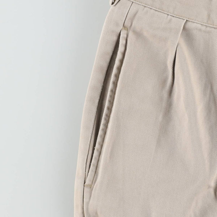 Ralph Lauren Polo Ralph Lauren Andrew Pant Two-pleat Chino Pants Men's Size W34 cotton Beige type Vintage Second Hand