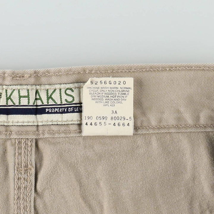 90'S Levi's Silver Tab Khakis Chino Pants Painter Pants Men's W34 (approx.) cotton Beige type Vintage Second Hand