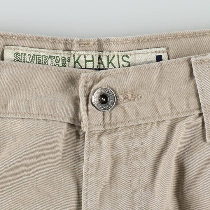 90'S Levi's Silver Tab Khakis Chino Pants Painter Pants Men's W34 (approx.) cotton Beige type Vintage Second Hand