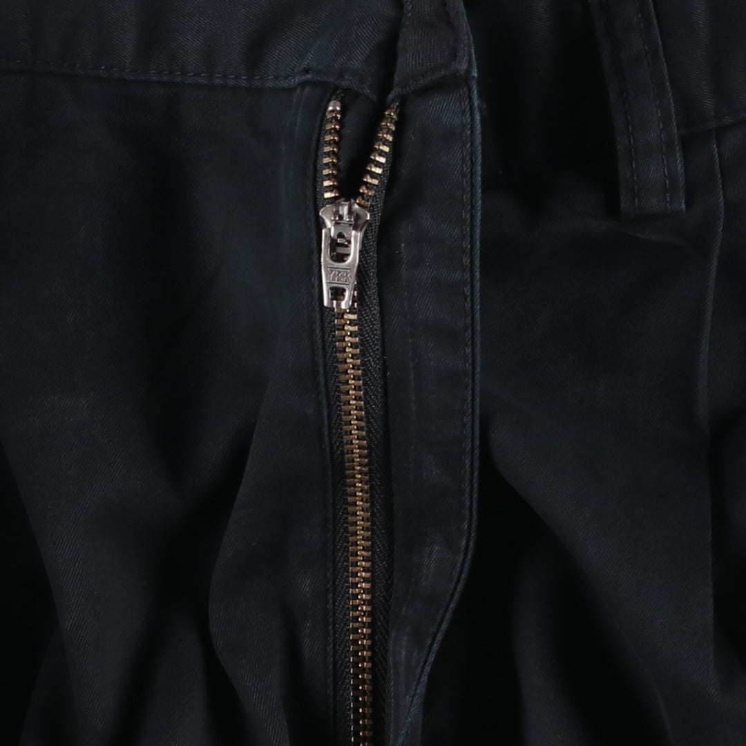Ralph Lauren POLO by Ralph Lauren HAMMOND PANT, two-pleat chino pants, men's w35 equivalent cotton black type Vintage Second Hand