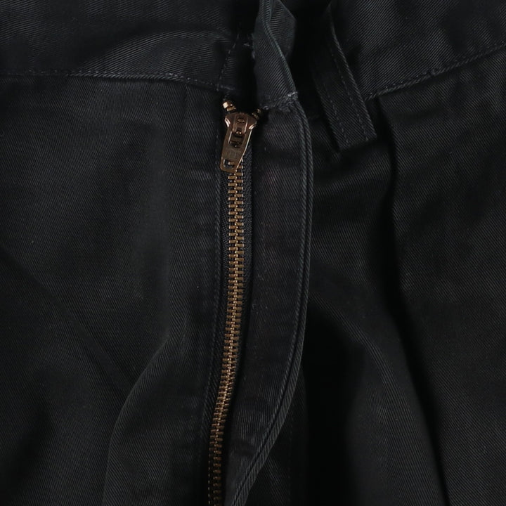 Ralph Lauren POLO by Ralph Lauren ANDREW PANT Two-pleat chino pants for men, equivalent to W34 cotton black type Vintage Second Hand