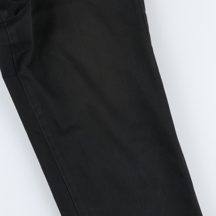 Ralph Lauren POLO by Ralph Lauren ANDREW PANT Two-pleat chino pants for men, equivalent to W34 cotton black type Vintage Second Hand