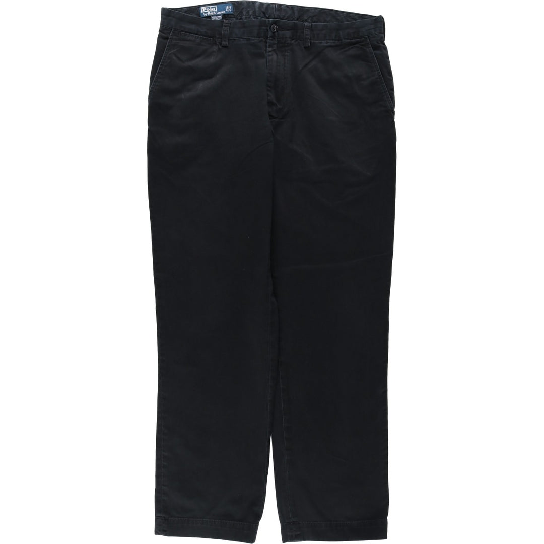 Ralph Lauren POLO by Ralph Lauren PRESTON PANT Chino pants for men, equivalent to w36 cotton black type Vintage Second Hand