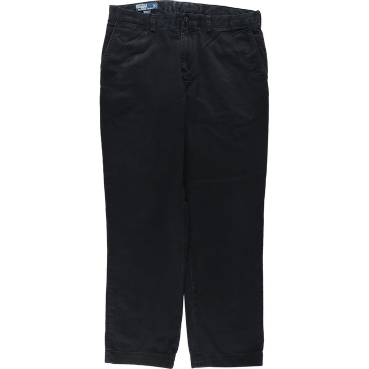Ralph Lauren POLO by Ralph Lauren PRESTON PANT Chino pants for men, equivalent to w36 cotton black type Vintage Second Hand