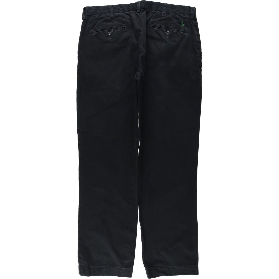 Ralph Lauren POLO by Ralph Lauren PRESTON PANT Chino pants for men, equivalent to w36 cotton black type Vintage Second Hand